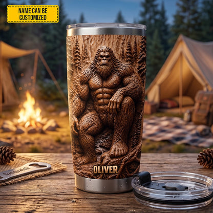 Woodland Legend – Personalized Bigfoot Tumbler