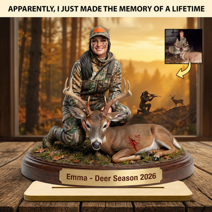 "Capture the Hunt" – Personalized Wooden Plaque