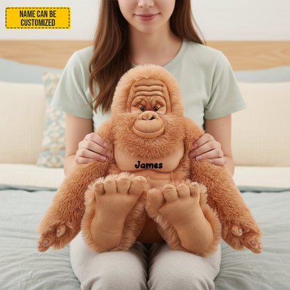 Personalized Cute Bigfoot Custom Shaped Pillow