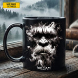 Personalized Bigfoot Black Mug