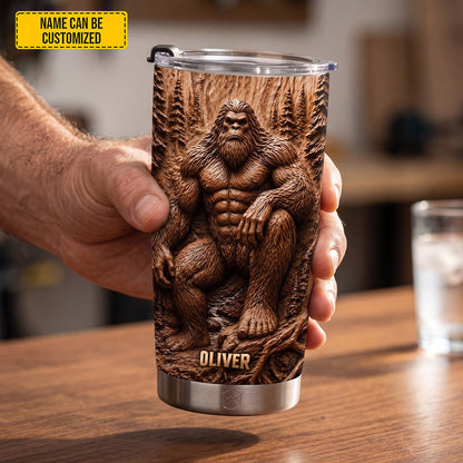 Woodland Legend – Personalized Bigfoot Tumbler