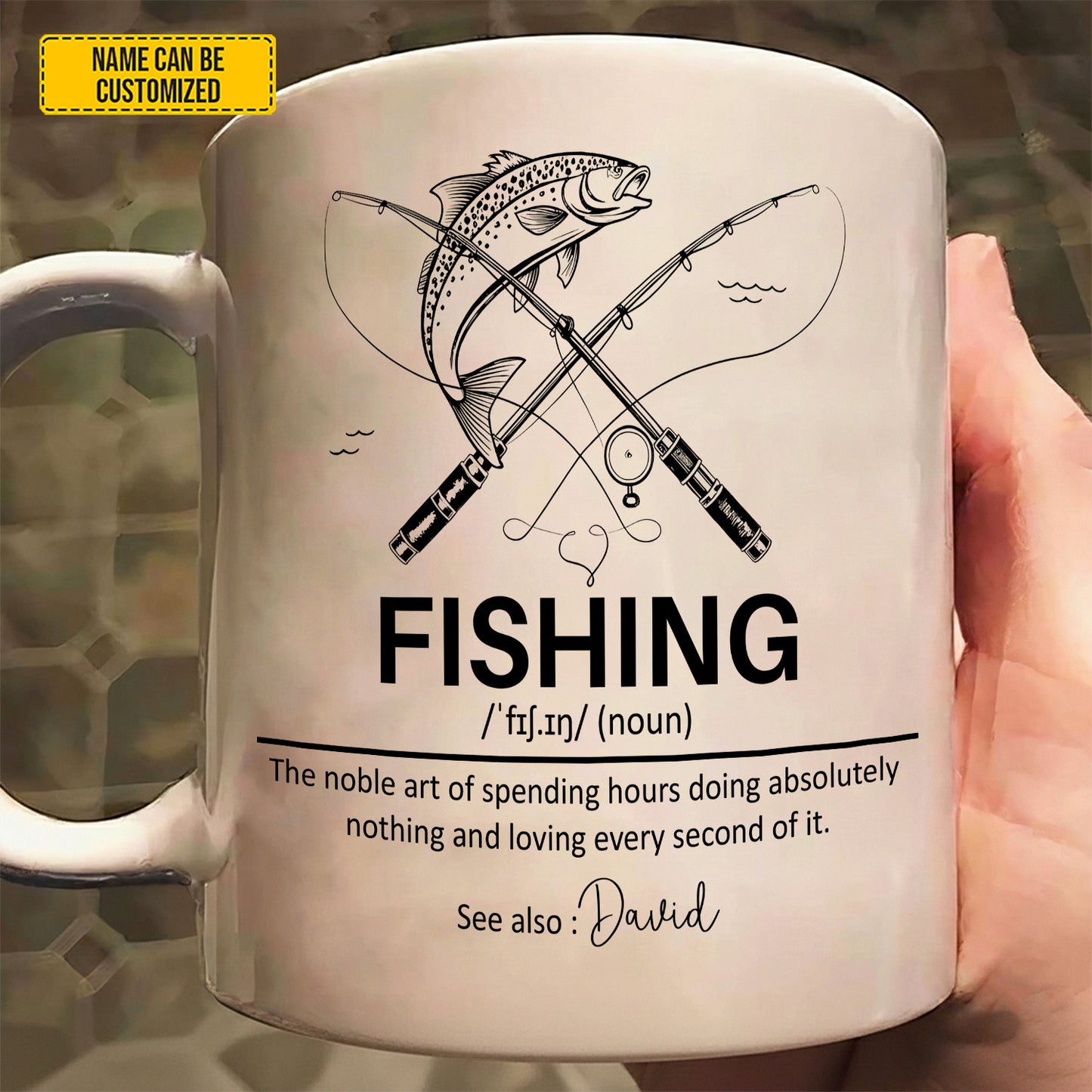 The Ultimate Mug for Fishing Lovers! 🎣 - Personalized Fishing White Mug