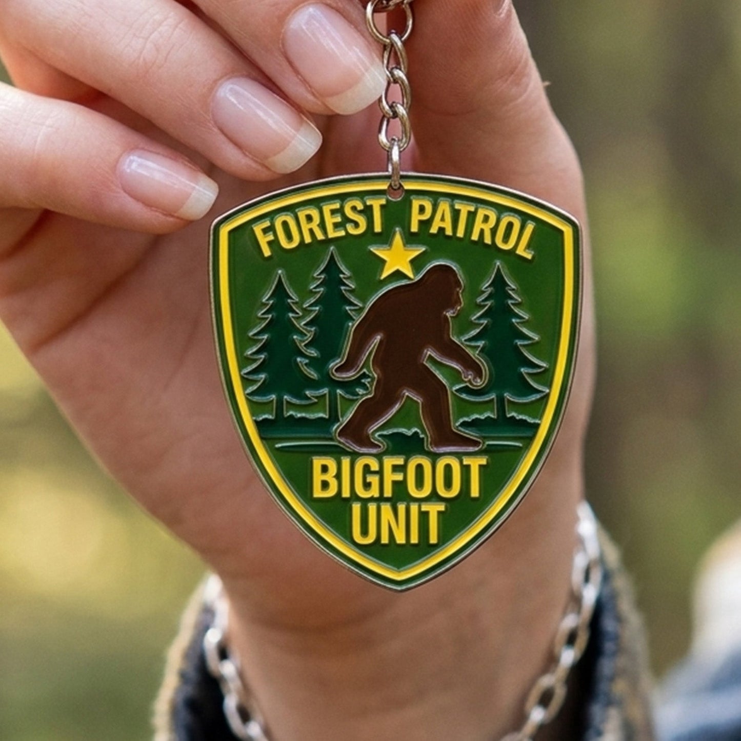 Forest Patrol – Bigfoot Keychain