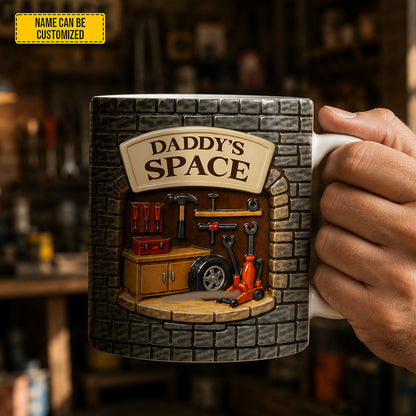 Personalized Garage Workshop White Mug