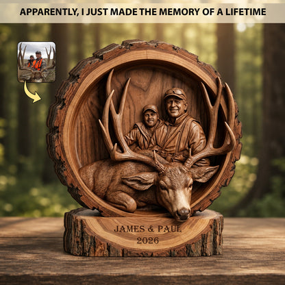 Trophy Moment – Personalized Hunting Wooden Block