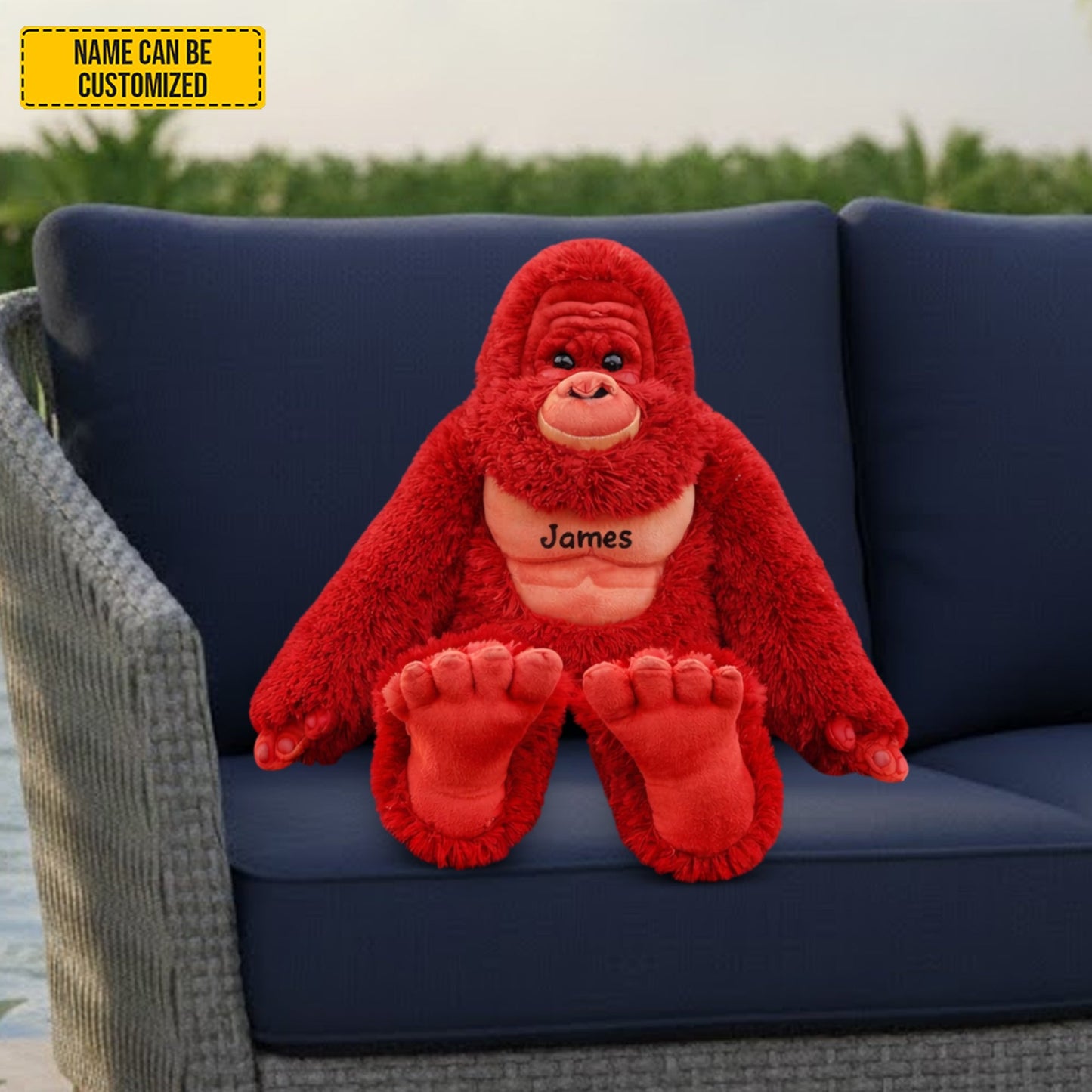 Personalized Cute Bigfoot Custom Shaped Pillow