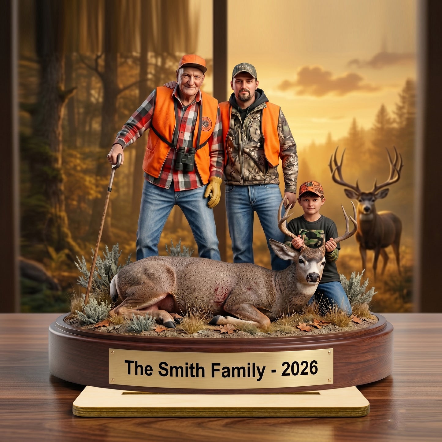 "Capture the Hunt" – Personalized Wooden Plaque