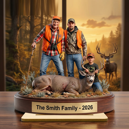 "Capture the Hunt" – Personalized Wooden Plaque