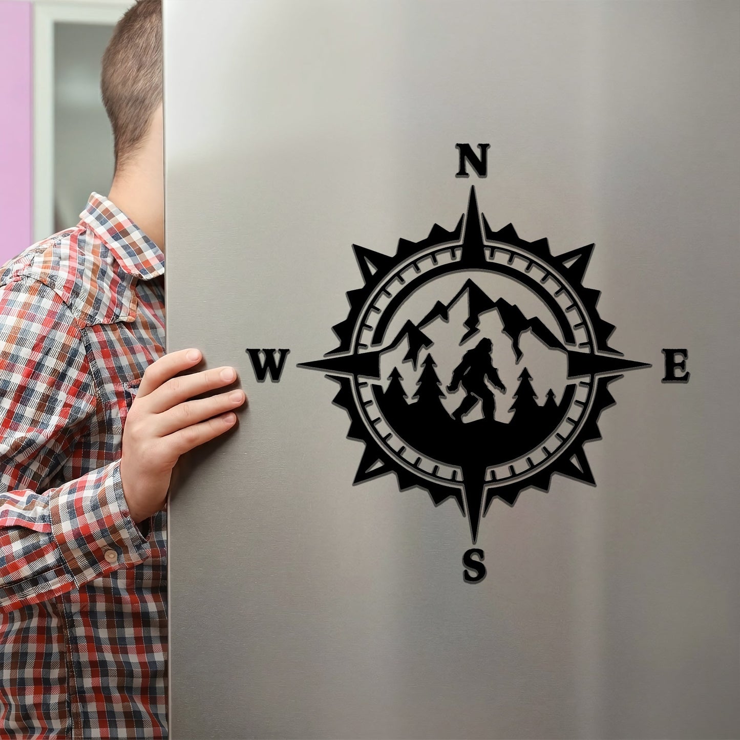 Sasquatch Compass Magnet