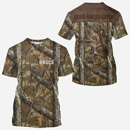 No Bucks Left Standing – Personalized Hunting All Over Shirt