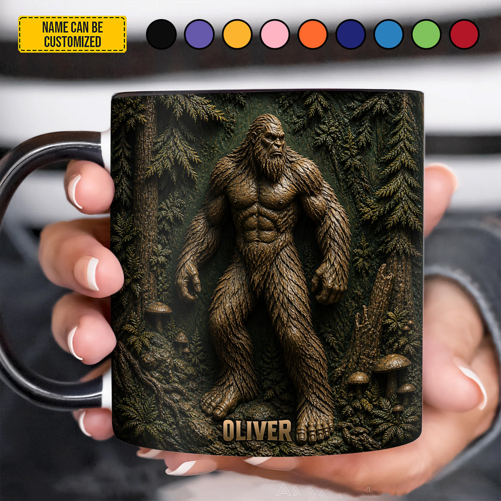 Personalized Bigfoot Accent Mug