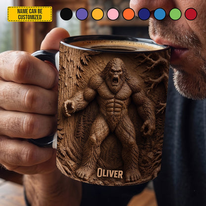 Forest Guardian – Personalized Bigfoot Accent Mug