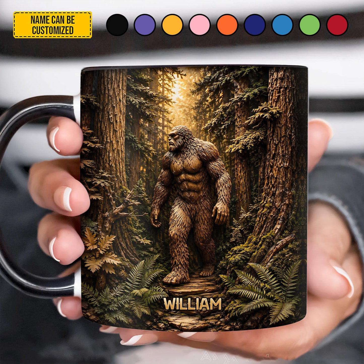 Forest Giant – Personalized Bigfoot Accent Mug