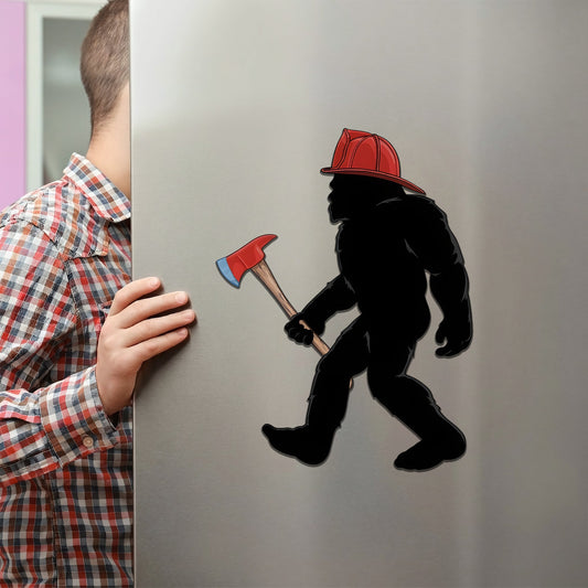 Firefighter Bigfoot Magnet