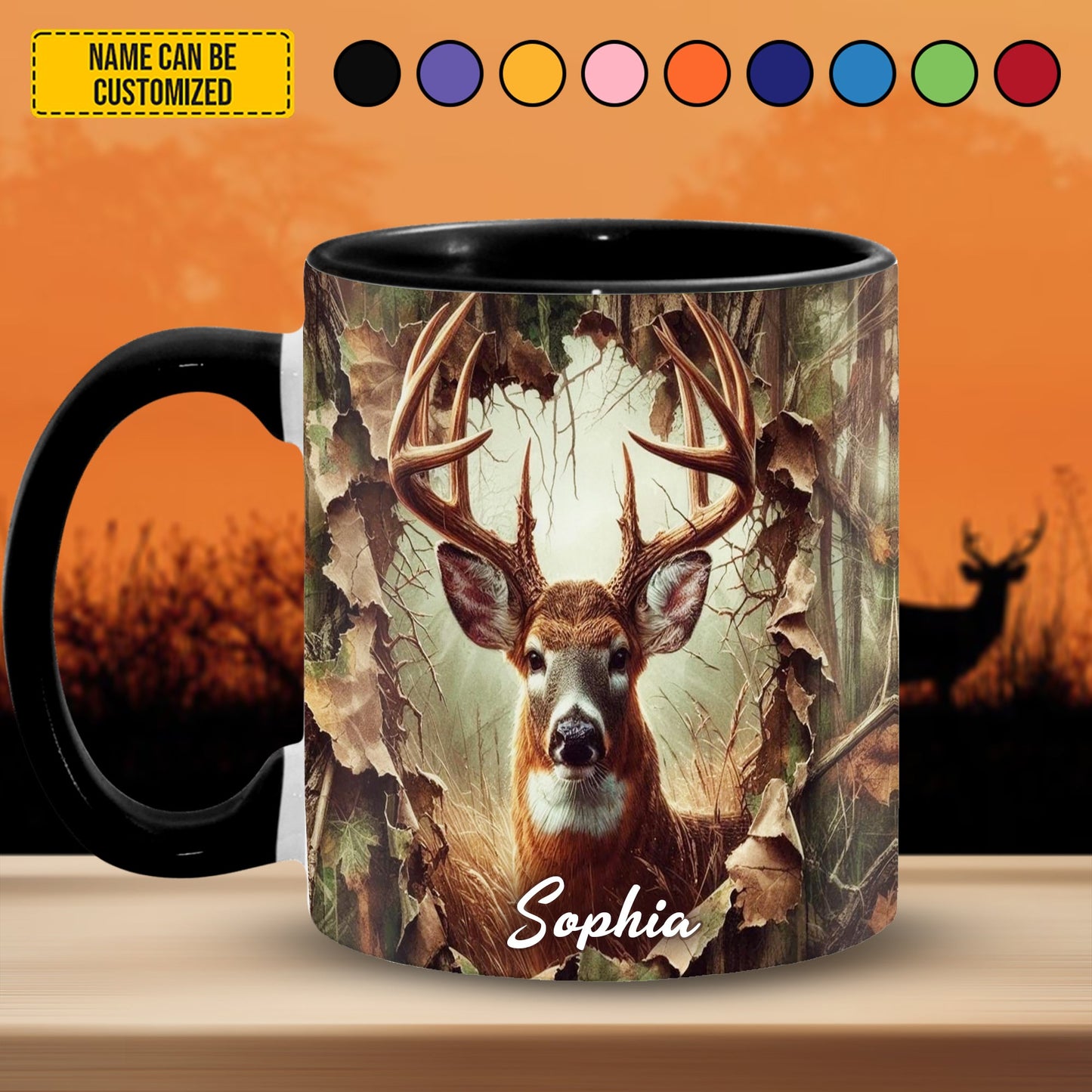 Deer Hunting - Personalized Hunting Accent Mug