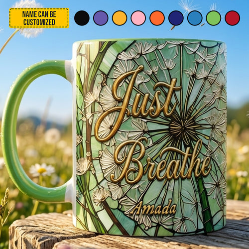 Dandelion Mug, Personalized Accent Mug