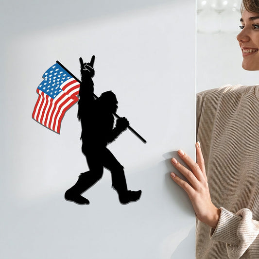 Bigfoot American Flag Magnet