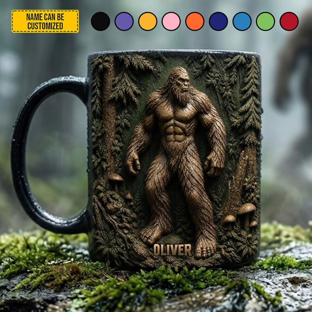Personalized Bigfoot Accent Mug