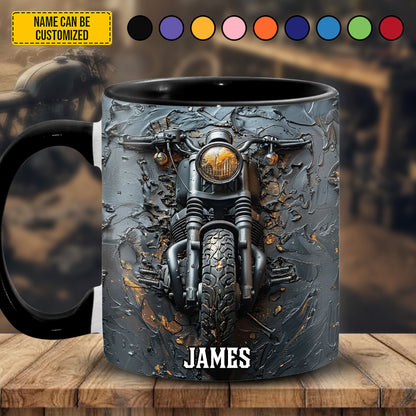 Vintage Bike - Personalized Biker Accent Mug