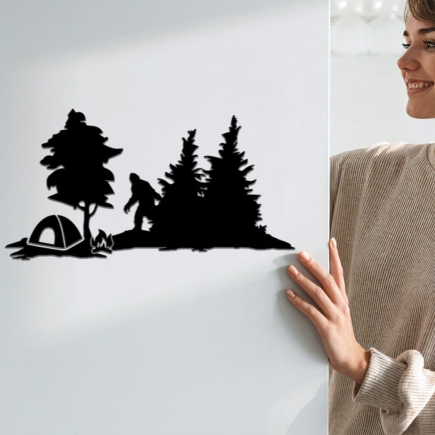 Bigfoot Camping Magnet