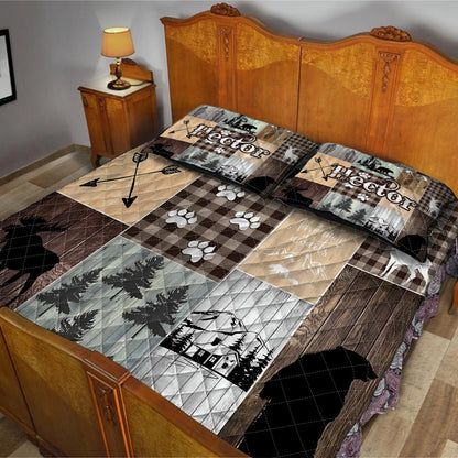 Rustic Woodland Hunter – Personalized Quilt Bedding Set