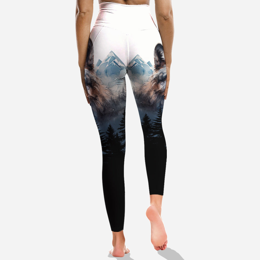 Spirit of the Wolf – Personalized Country Hoodie And Leggings