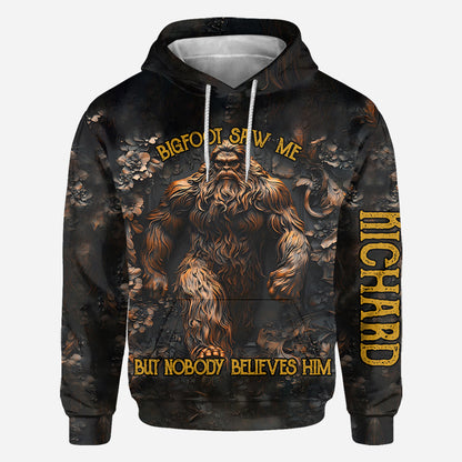 Bigfoot Saw Me - Personalized Camping All Over Shirt