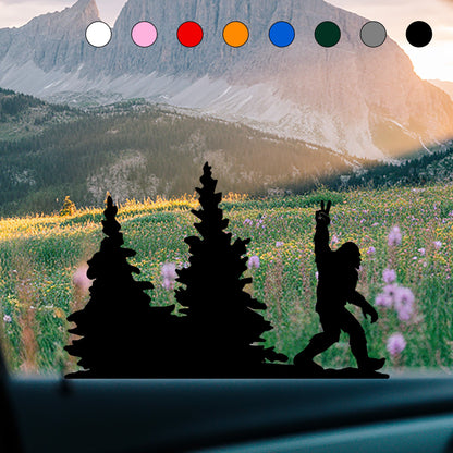 Bigfoot Windshield Sticker