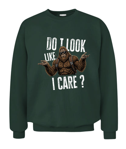 Do I Look Like I Care? – Funny Unbothered Bigfoot Shirt