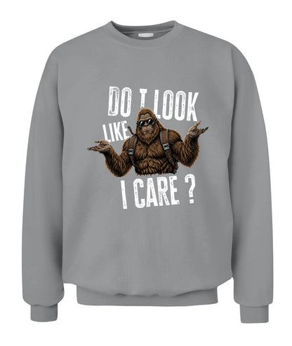 Do I Look Like I Care? – Funny Unbothered Bigfoot Shirt