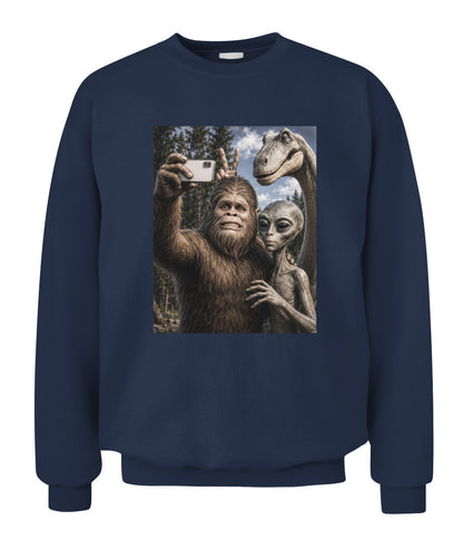 Legendary Creatures Selfie – Retro Outdoor Humor Tee