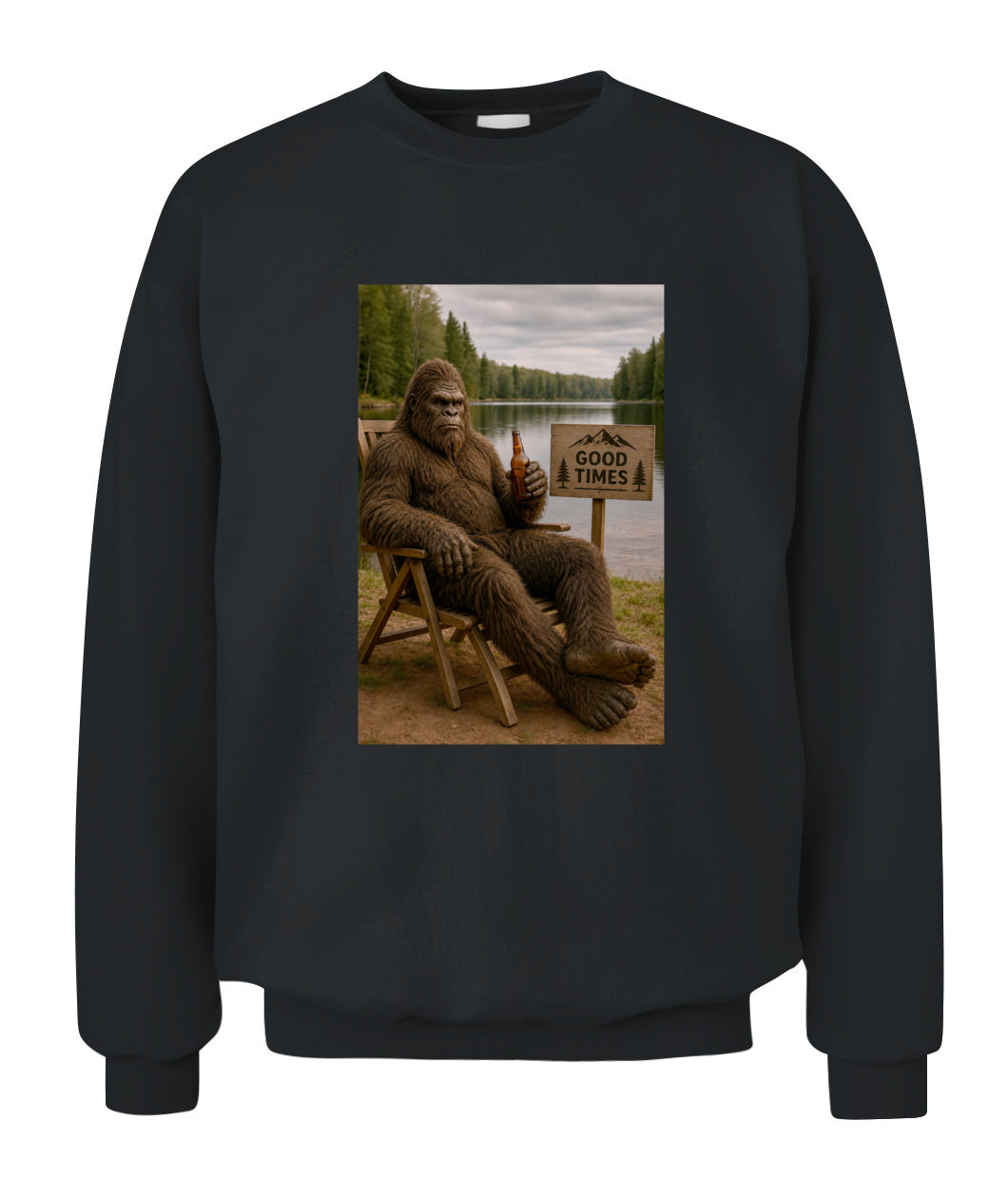 Good Times in the Wild – Bigfoot Camping Shirt