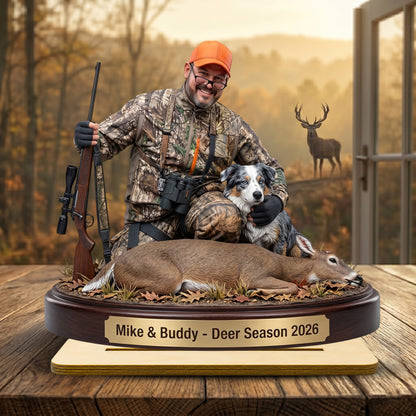 "Capture the Hunt" – Personalized Wooden Plaque