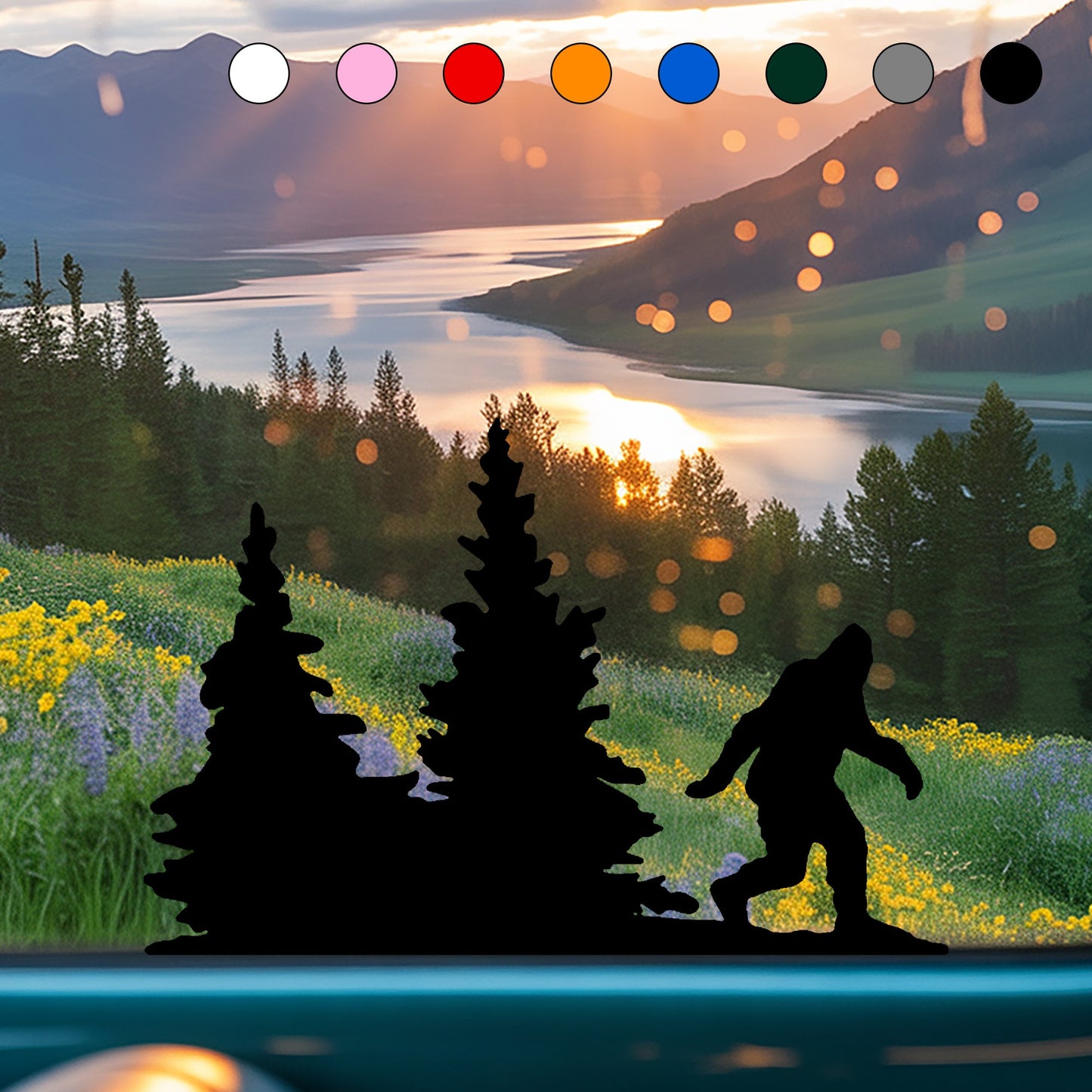 Bigfoot Windshield Stickers