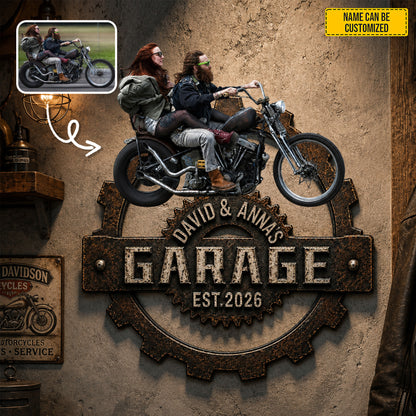 My Ride My Pride – Personalized Photo Motorcycle Metal Sign
