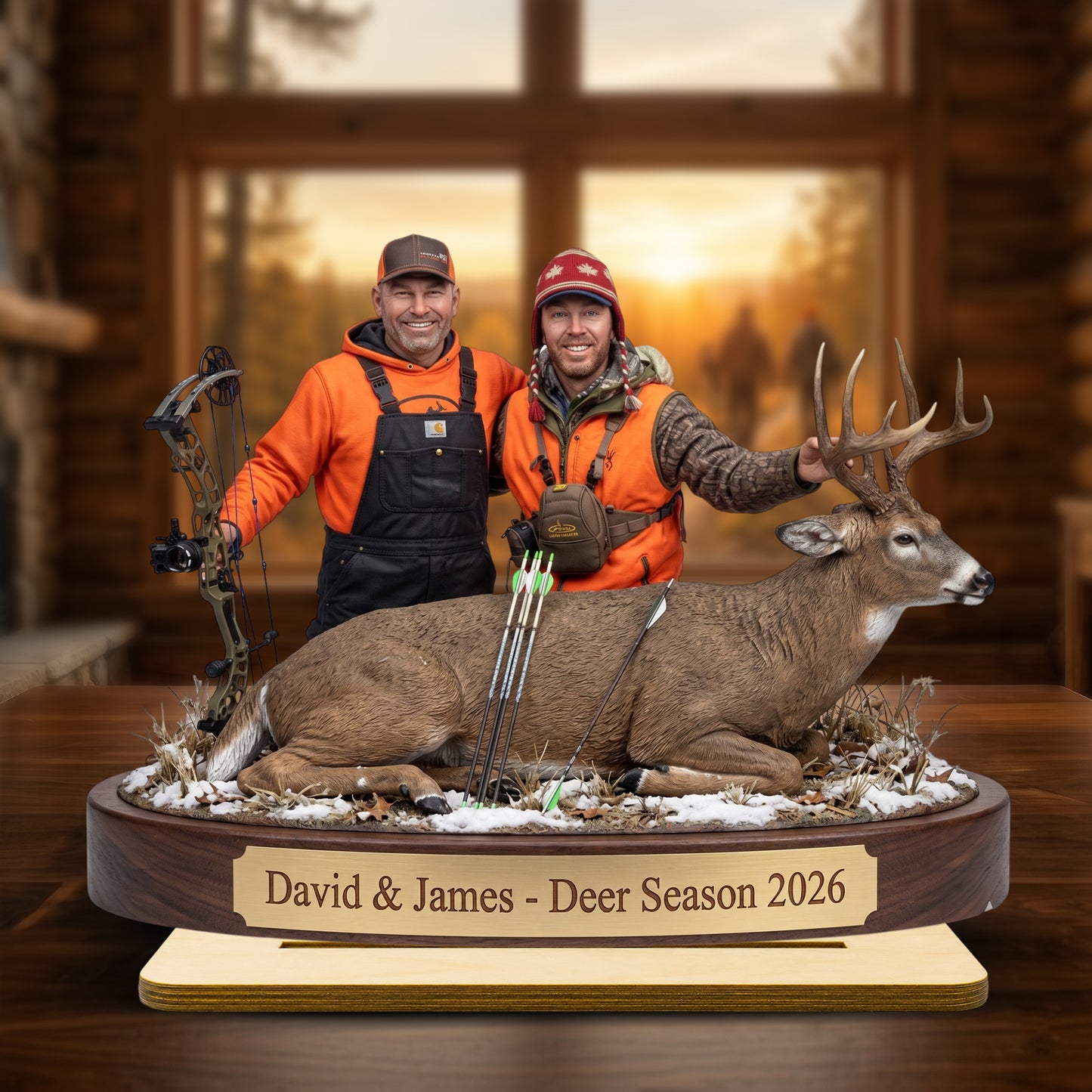 "Capture the Hunt" – Personalized Wooden Plaque