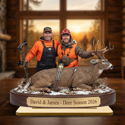 "Capture the Hunt" – Personalized Wooden Plaque