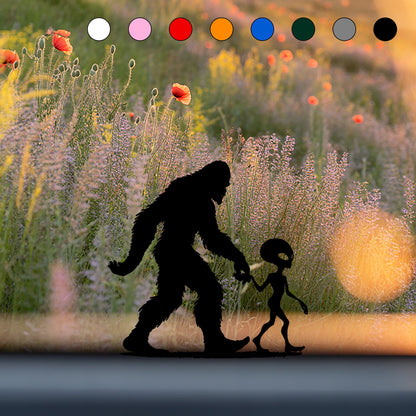 Bigfoot and Alien Stickers