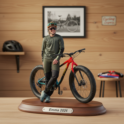 A Life on Two Wheels – Personalized Cycling Acrylic Plaque