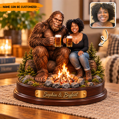 Bigfoot Best Friend – Personalized Bigfoot Camping Acrylic Plaque