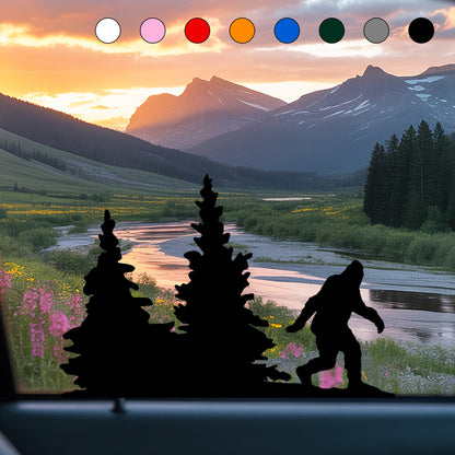 Bigfoot Windshield Sticker