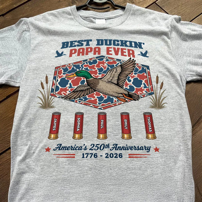 Best Duckin' Papa Ever – Personalized Hunting Shirt