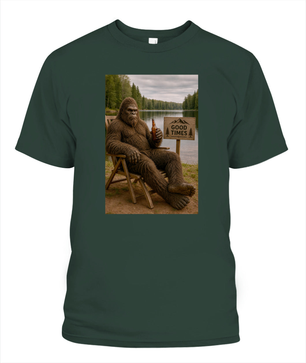 Good Times in the Wild – Bigfoot Camping Shirt