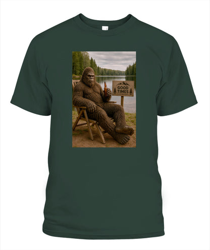 Good Times in the Wild – Bigfoot Camping Shirt