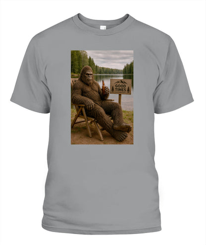 Good Times in the Wild – Bigfoot Camping Shirt