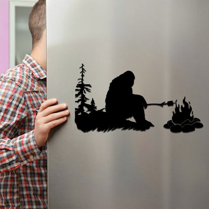 Bigfoot Campfire Magnet