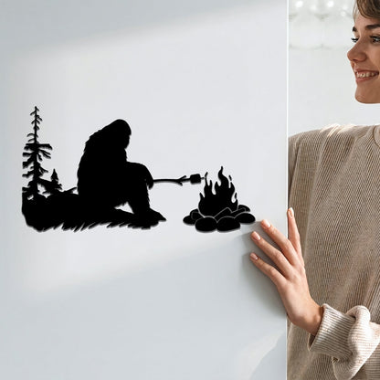 Bigfoot Campfire Magnet