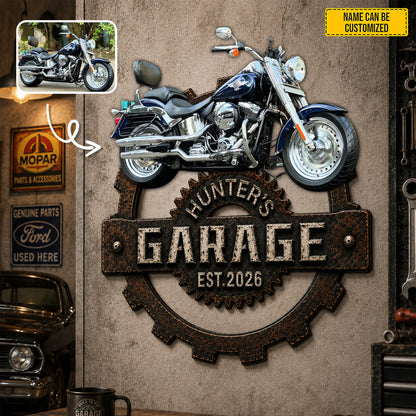 My Ride My Pride – Personalized Photo Motorcycle Metal Sign