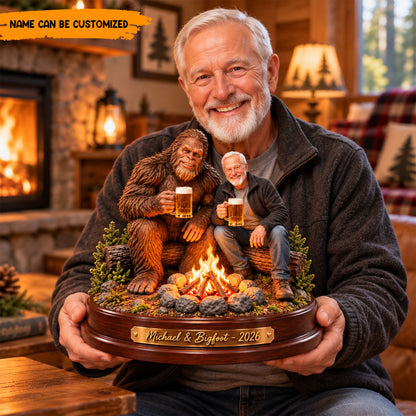 Bigfoot Best Friend – Personalized Bigfoot Camping Acrylic Plaque