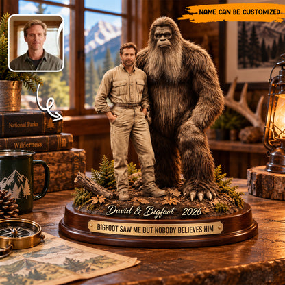 Bigfoot Saw Me – Personalized Photo Acrylic Plaque Table Decor